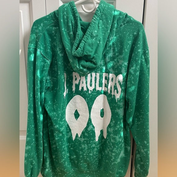 Green Jake Paul Printed Signature Hoodie - Picture 2 of 4